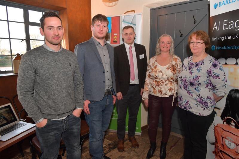 MsClareMBaker's tweet photo. #Innovation #Inspiration #ThoughtProvoking and #Cider was all in this morning @BarclaysSW with our #EagleLab #AI and #AgriAngels #Agritech teams and speakers. Changing the way we bank, think and create growth in our communities. #TauntonDeane https://t.co/1TNQrJC0wM