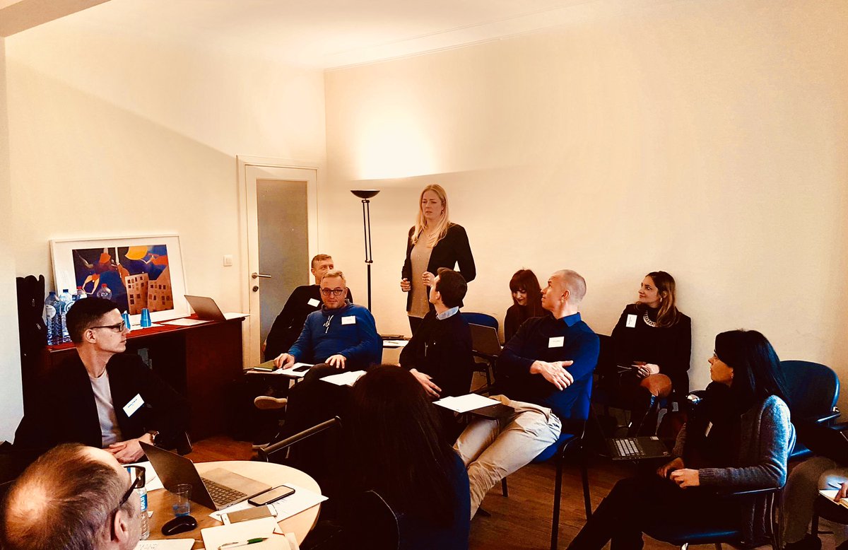 MineVagantiNGO's tweet photo. #MineVagantiNGO #MVNGO #Bruxelles the #KickOffMeeting of the #ErasmusPlus #Big #CollaborativePartnership #Sport #DUMOTION.
#6Partners from #SportUniversities #ResearchInstitutions #SportClubs #NGO are planning the #Modules for the research phase in #Volunteering in Sport. https://t.co/5wh8ttkfvW