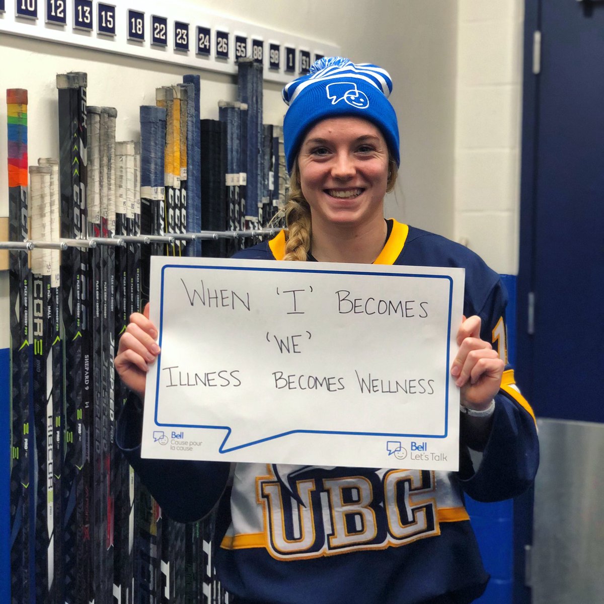 The more we talk, the more united we become in battling mental illness. For LT and all those suffering in silence, we fight! 💙 #BellLetsTalk  #startaconversation