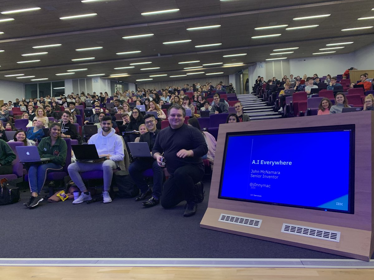 TimDodsworth's tweet photo. Delighted to have had @j0nnymac from @IBMWatson  speak to our first years about #AI and #contractlaw @ExeterLawSchool https://t.co/ro3FoS11ZA