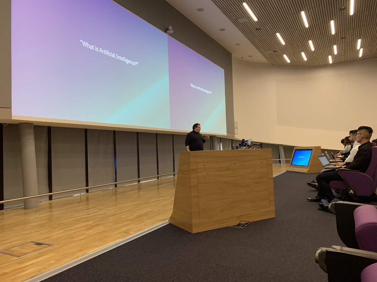 TimDodsworth's tweet photo. Delighted to have had @j0nnymac from @IBMWatson  speak to our first years about #AI and #contractlaw @ExeterLawSchool https://t.co/ro3FoS11ZA