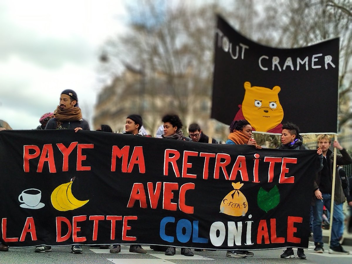 PierreChantelot's tweet photo. Paye ma #Retraite avec la dette coloniale 
#ToutCramer
#DetteColoniale #cfa @SnesupFsu https://t.co/QRa6gM5whS