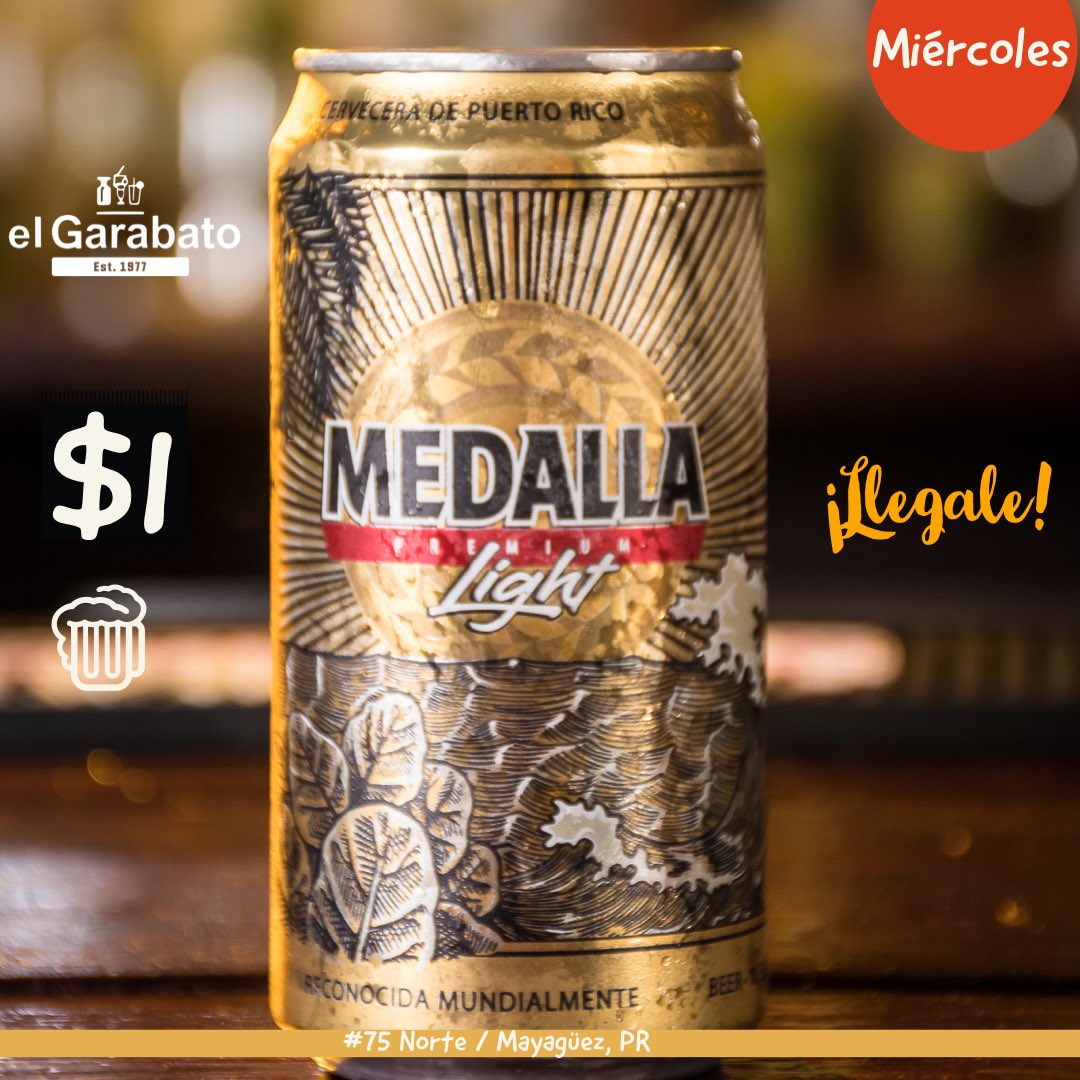 garabato_el's tweet photo. ❗️Happy hour❗️#Miercoles
Medalla 🍺 10oz
Siempre bien fría 
¿Se te antoja? 🤤 
#cerveza #mayaguez #labosque https://t.co/TayWUoXOd7