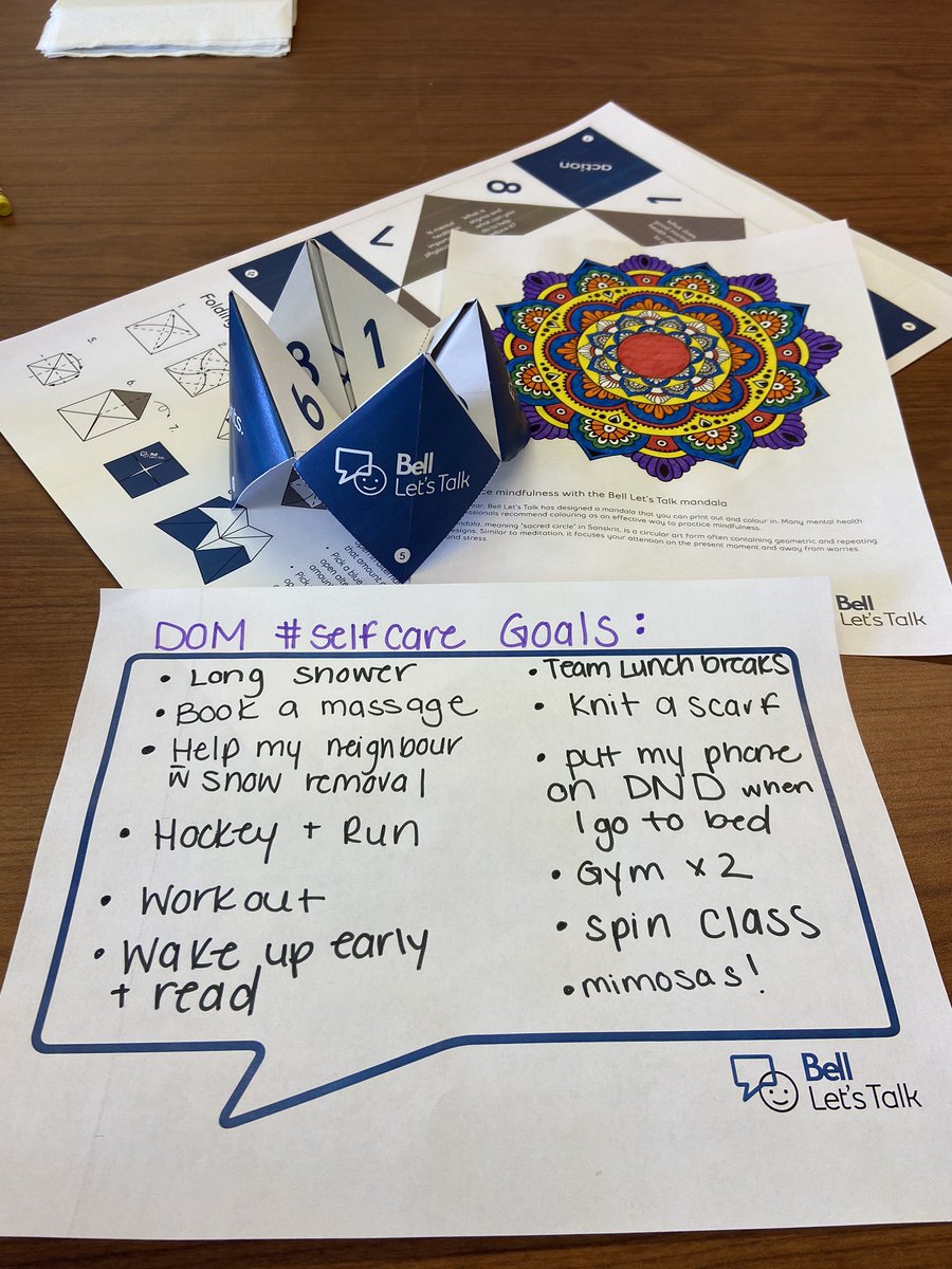 QueensuDOM's tweet image. The @QueensuDOM enjoyed a nice lunch together and shared their wellness and self-care strategies! #BellLetTalk