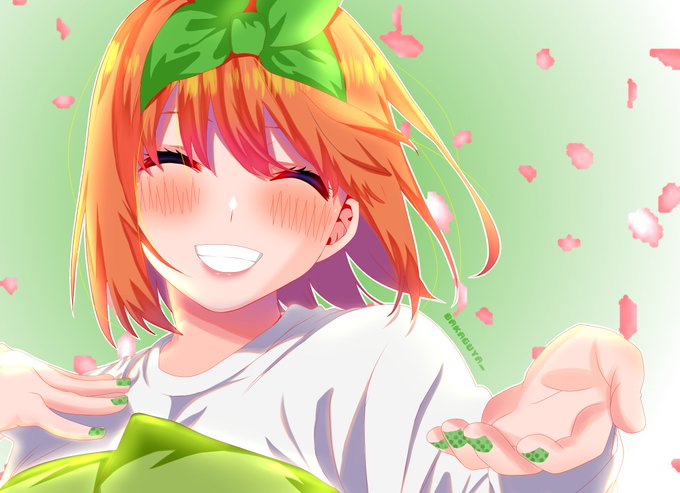 B ☁️さんがTwitterに投稿した中野四葉(五等分の花嫁)のイラスト。