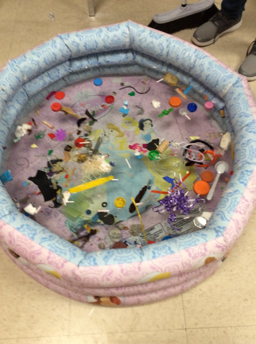Room11Dll's tweet photo. Ocean Garbage Patch cleanup. @BoyanSlat plastic migration @CanGeoEdu  @BenKneppers We collected garbage-school yard was our pretend ocean. 
Solving problems, stewards of the earth, change makers We must take action! #10000changes Solve the plastic problem @rosedaleroyals https://t.co/E60OlOWNNh