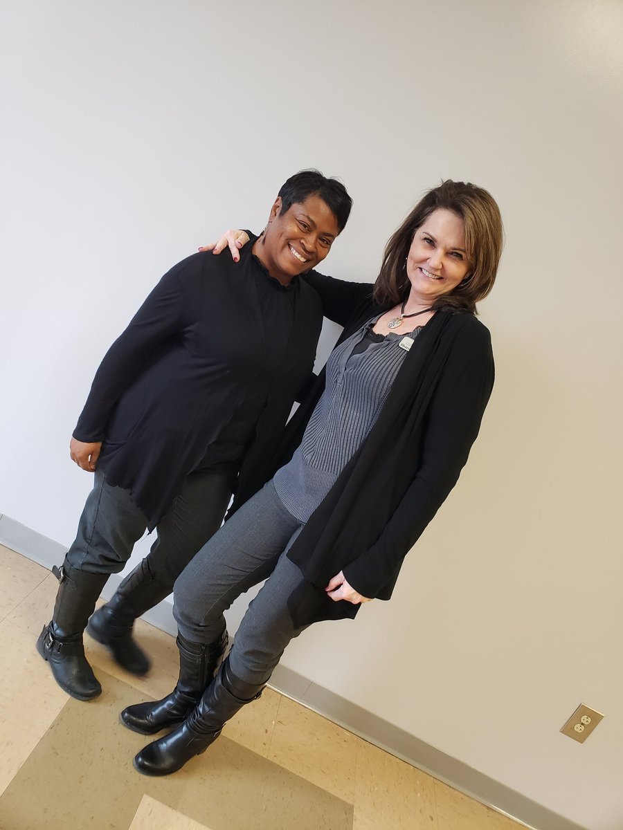 rca_media's tweet photo. Twins - you know you have been working with someone a long time when you start dressing alike - #weareRCAfamily #RCArocks https://t.co/yoJvm7JoNv