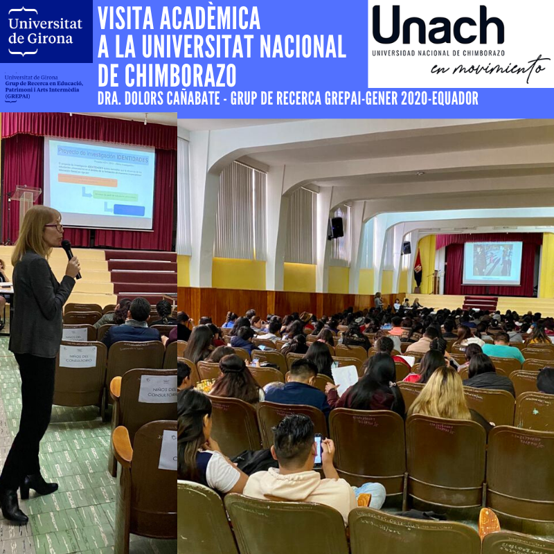 Dra. Dolors Cañabate va presentar davant de 150 alumnes i 50 professors de la <a href="/Unach_ec/">Unach</a> la conferència sobre aprenentatge cooperatiu a l'Equador <a href="/dolorscanyabate/">@dolorscanyabate</a> <a href="/GREPAI_UdG/">Grup de Recerca GREPAI</a> #internacionalització <a href="/UdGEducacioPsic/">Facultat Edu. Psico</a>
