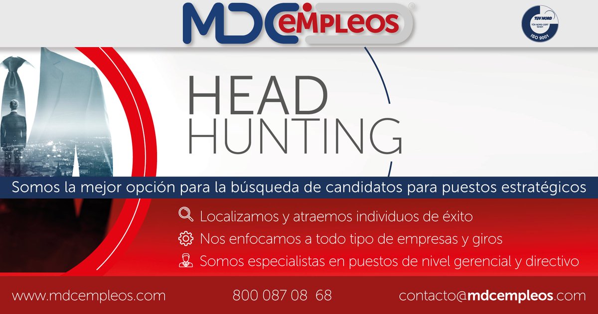 MDCEmpleos's tweet photo. Contamos con una amplia base de datos de ejecutivos, alianzas internacionales y una metodología que garantiza a nuestros clientes confidencialidad y eficacia en la contratación de puestos ejecutivos.
Solicite más información ⇊⇊⇊⇊
https://t.co/9fPk5u1Szm https://t.co/4Ummiediqr