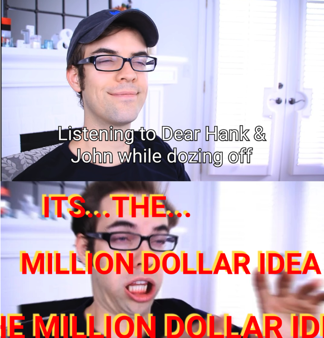 I have received some important feedback from u/glassofengles on the Nerdfighteria subreddit...