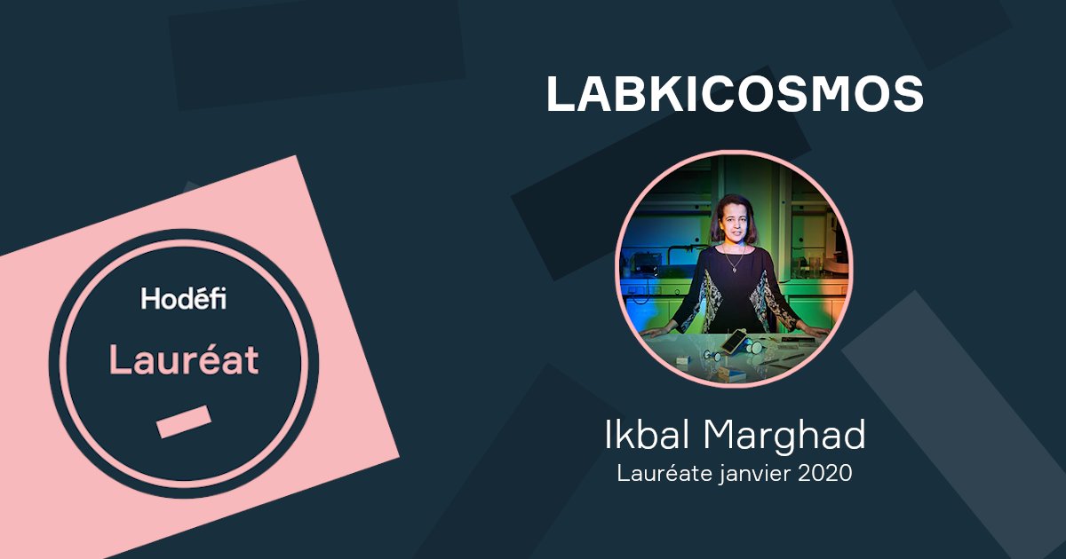 Bienvenue à Ikbal Marghad qui fait son entrée en tant que première lauréate Hodéfi de l'année 2020 🍾 

Ikbal lance Labkicosmos, startup qui conçoit et produit des molécules innovantes pour OLEDs et porte une activité de R&amp;D dédiée à ces matériaux.