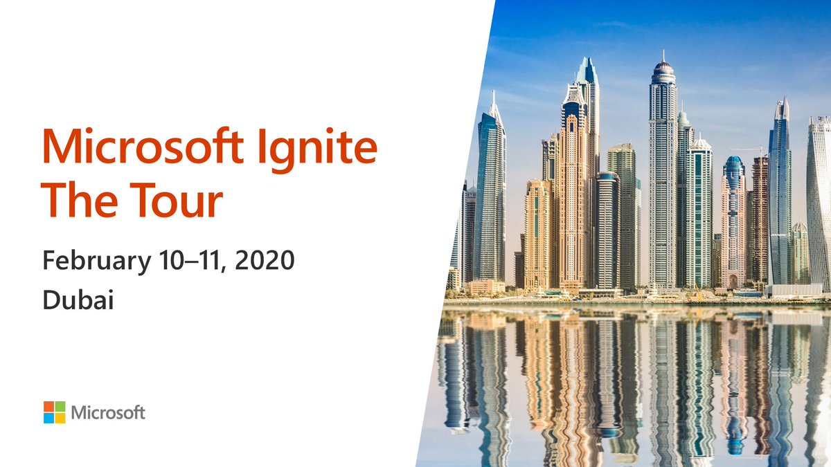 We hope you’ll join us in Dubai! We’re offering 16 Learning Paths to choose from, covering the latest dev tools and cloud technologies—from #AI and ML to microservices, containers, and more: https://msft.it/6018TZTH4