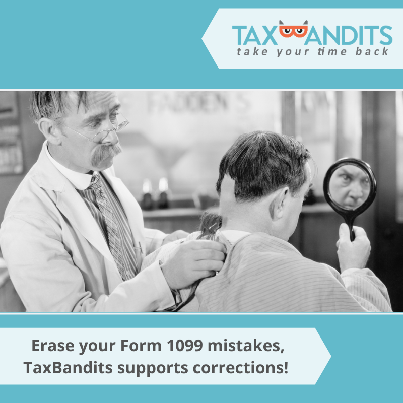 taxbandits's tweet photo. Mistakes happen...even on your Form 1099's...TaxBandits allows you to easily file 1099 corrections #Taxes #FileLikeIts2020
https://t.co/DURjpkZGbA https://t.co/HYmXZPP6Pl