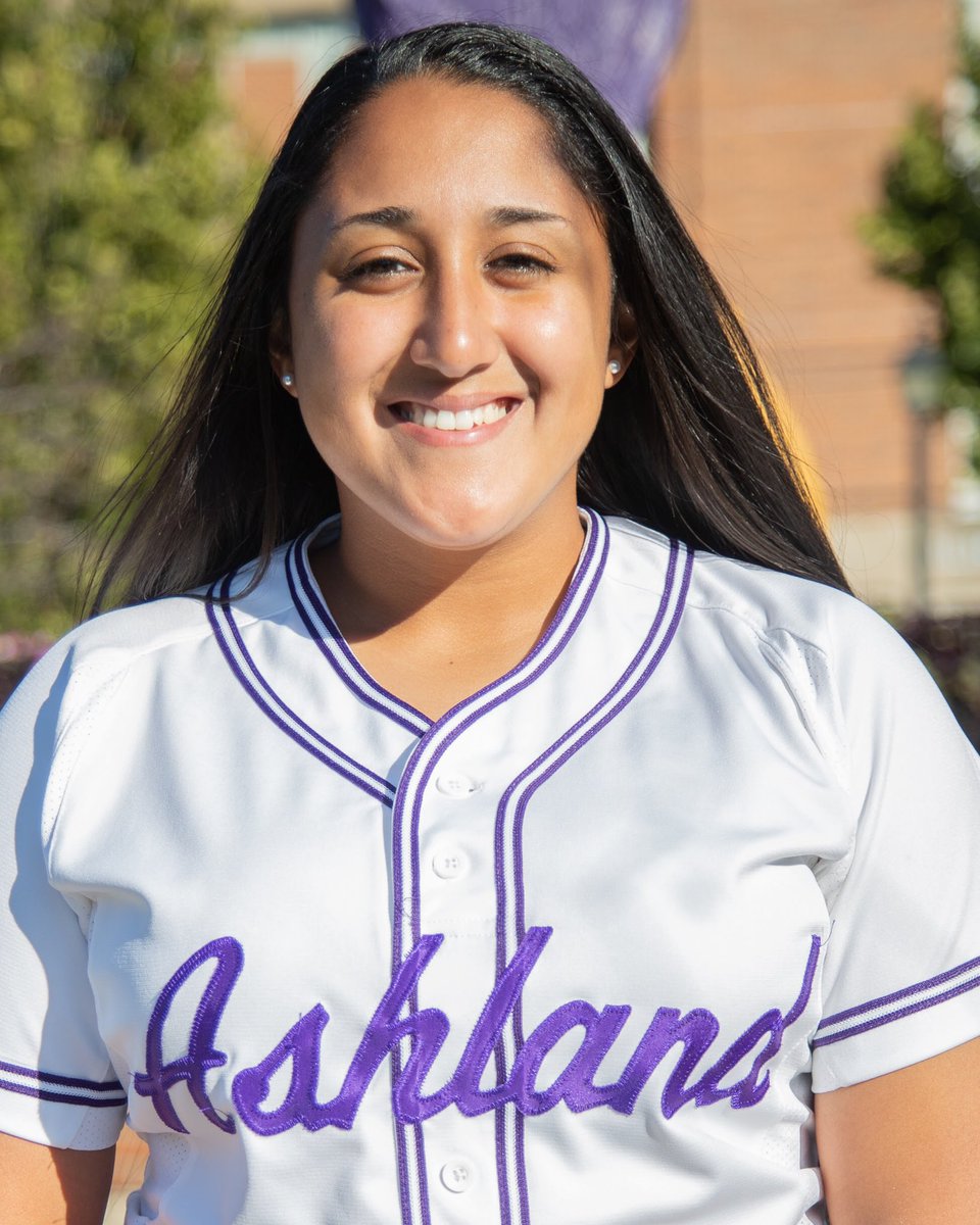 AshlandUSball's tweet photo. We’re rolling with our countdown to 2️⃣3️⃣!
Junior infielder Jaylin Narvaez returns in #23 in 2020. She is from Parma, Ohio and is part of the infamous AU Scooter Gang.
Goal for this season: Just to have fun and make so many memories with my favorite people 💜 @jaylin_narvaez https://t.co/TympHbhirU