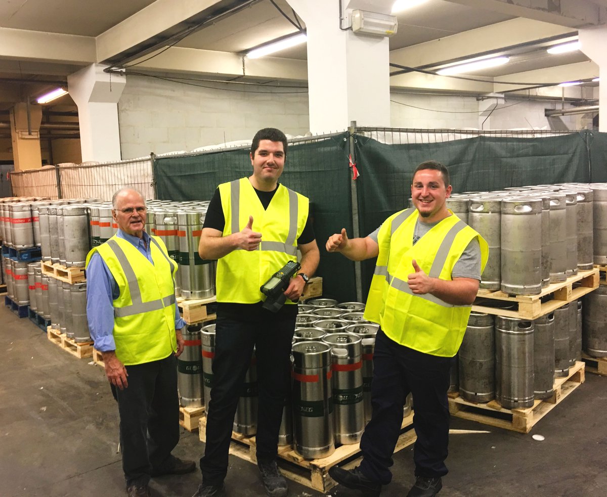 Thumbs up from the fellas at Jupille in Liège, Belgium. A throwback to when we set them up on our SmartKeg™ Technology.