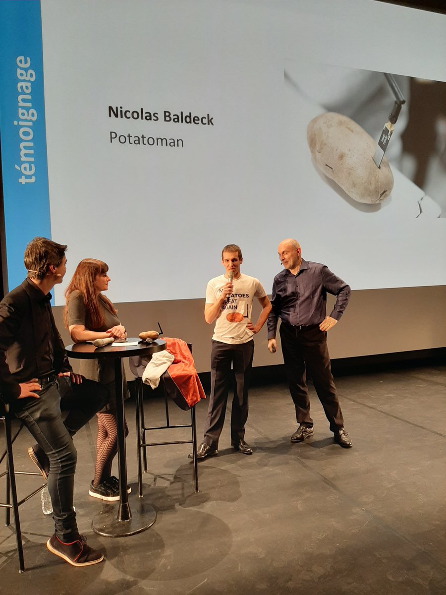 Pole_Systematic's tweet photo. 😃#BacktoCES2020 Le picth! En live... par Nicolas Baldeck "vous avez déjà une cafetière connectée... Qu'est ce que ce petit appareil connecté... qui vient récupérer les ondes de la patate désormais capable de communiquer avec votre GSM... elle devient un assistant personnel ! " https://t.co/BNP5aZFGQW