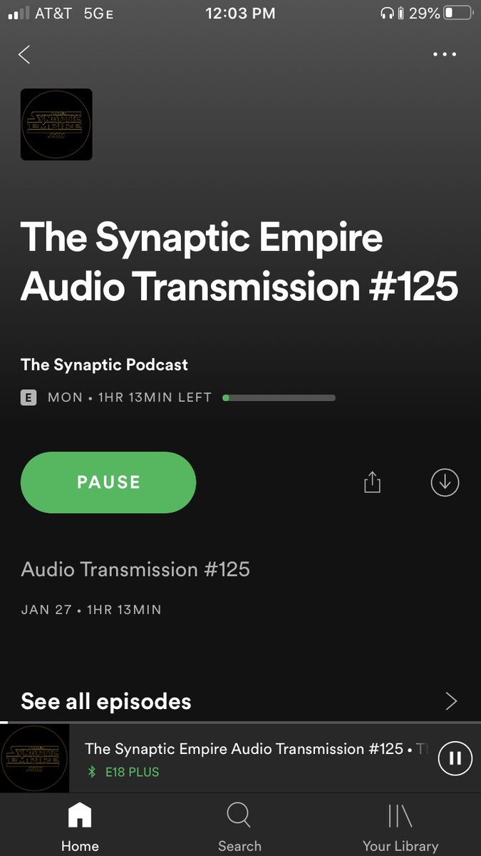 thesynaptic's tweet photo. Hey lookie there! Audio Transmission #125 is up! First in over 3 and a half months! On Spotify, Apple Podcasts, Podchaser, or https://t.co/aO2DDRhxJ2! Please give it a spin... it’s free!!! https://t.co/sXfedZExMr