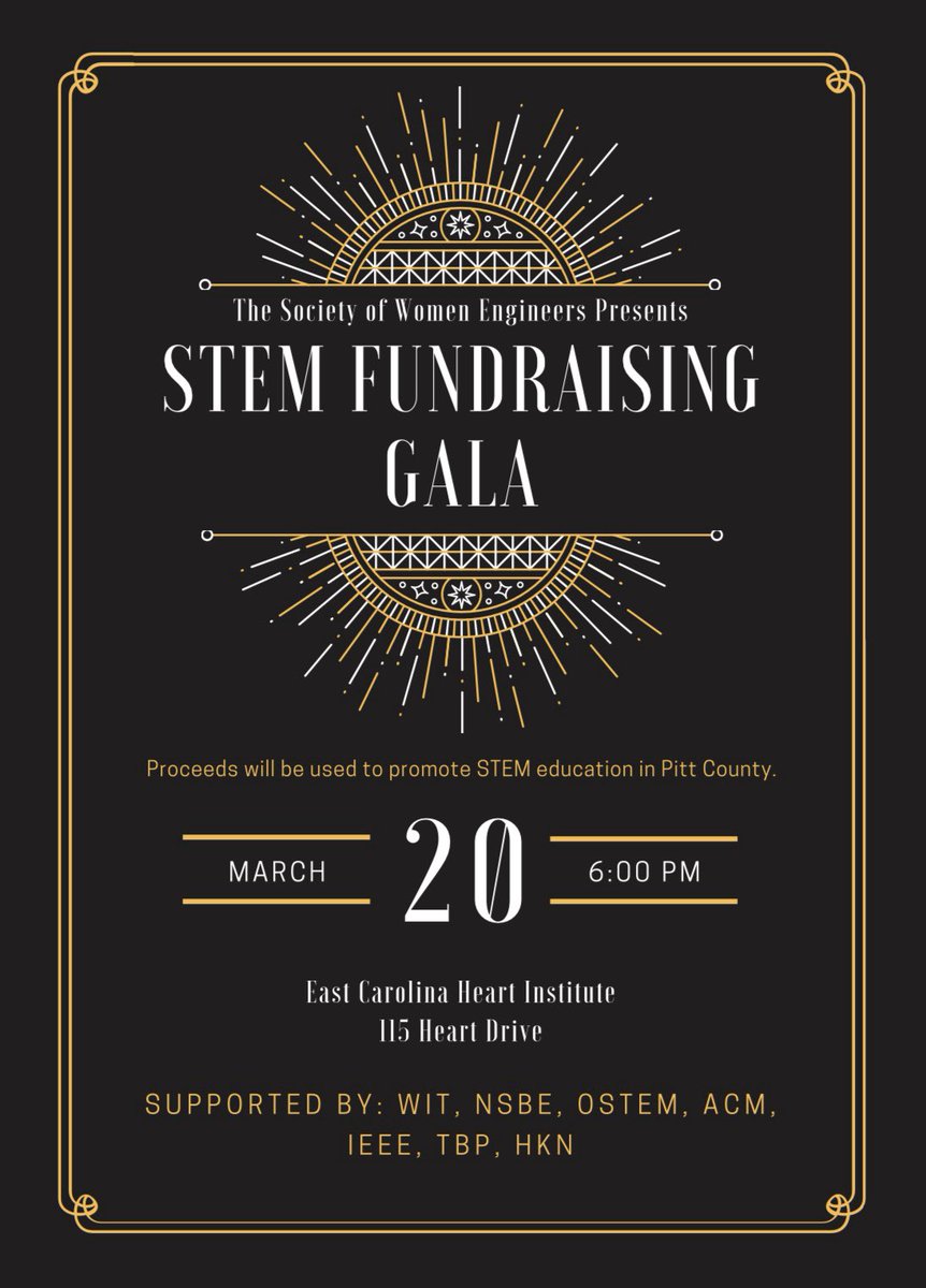 ECU_SWE's tweet photo. MARCH 20th @ 6PM !! Contact us for tickets!! https://t.co/NLSt5RN7yg