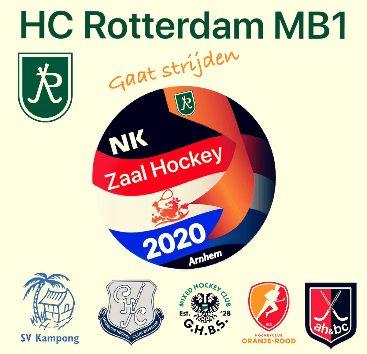 Zaterdag #nkzaalhockey 
6 topteams strijden voor de nationale titel #knhb 
Wij gaan knallen 🇳🇬👊🇳🇬👊🏑🇳🇬👊👊👊👊