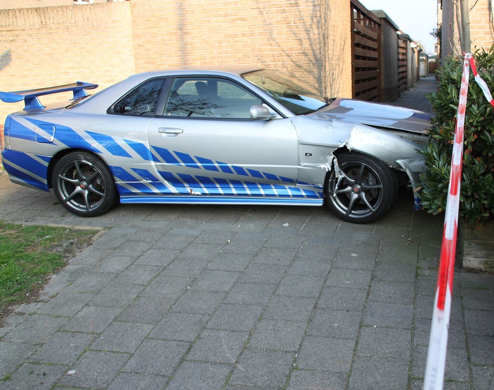 Nissan Skyline r34 crash