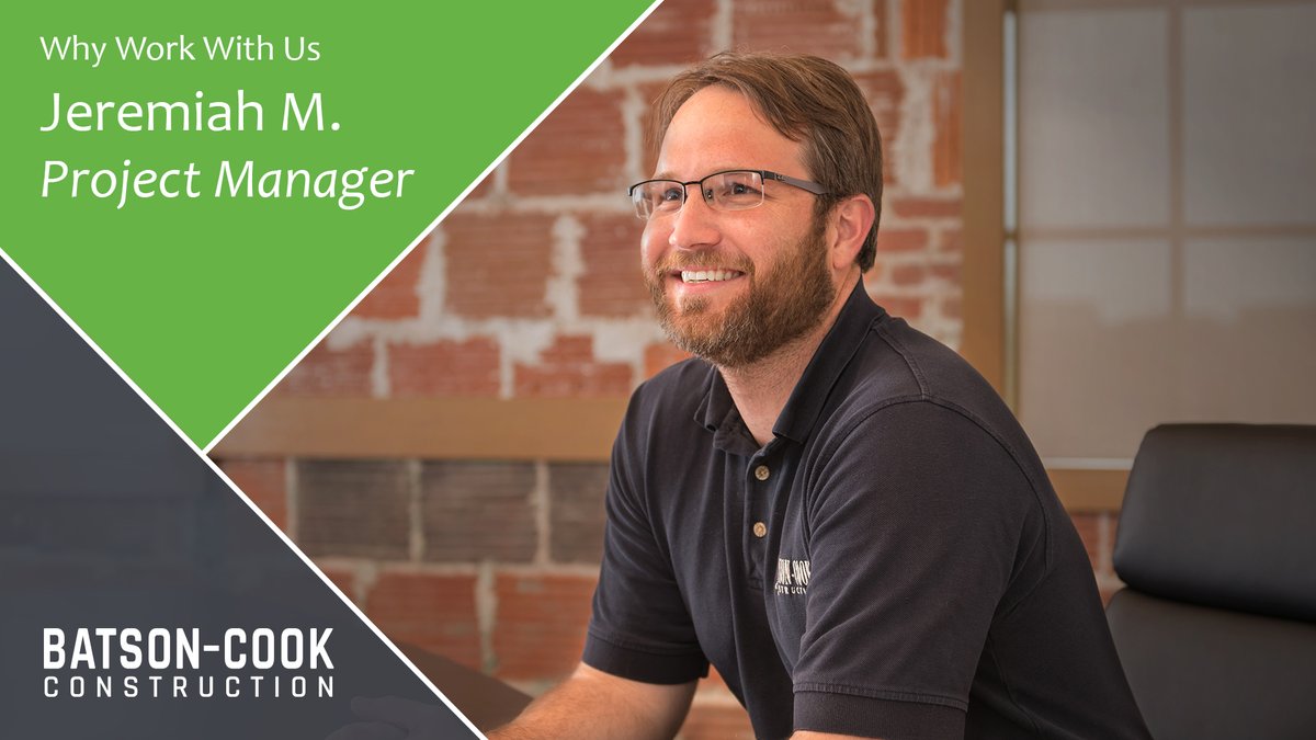 batsoncook's tweet photo. “The reason I chose the construction industry was to make a positive, lasting difference in my community.” - Jeremiah M., Project Manager #batsoncook #workplacewednesday #whyworkwithus https://t.co/q2U84QMth1