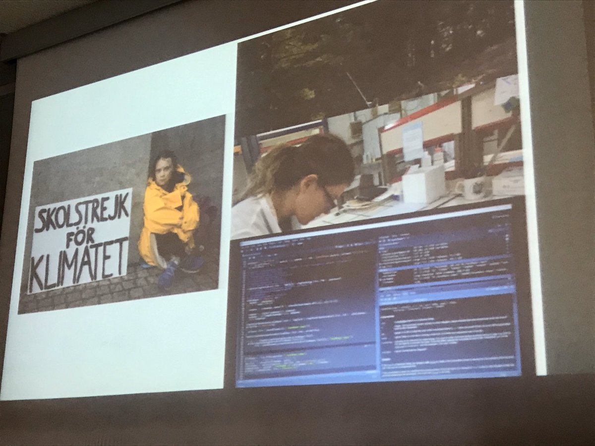 Michele_Bozzano's tweet photo. “@GretaThunberg goes on #climatestrike to fight climate change - our way, as scientists, is to start from the field, spend hours in the lab and write endless coding for data analysis”, says @anna_maria_fa @GentreeProject #rescueforest https://t.co/exLRPUgfyt