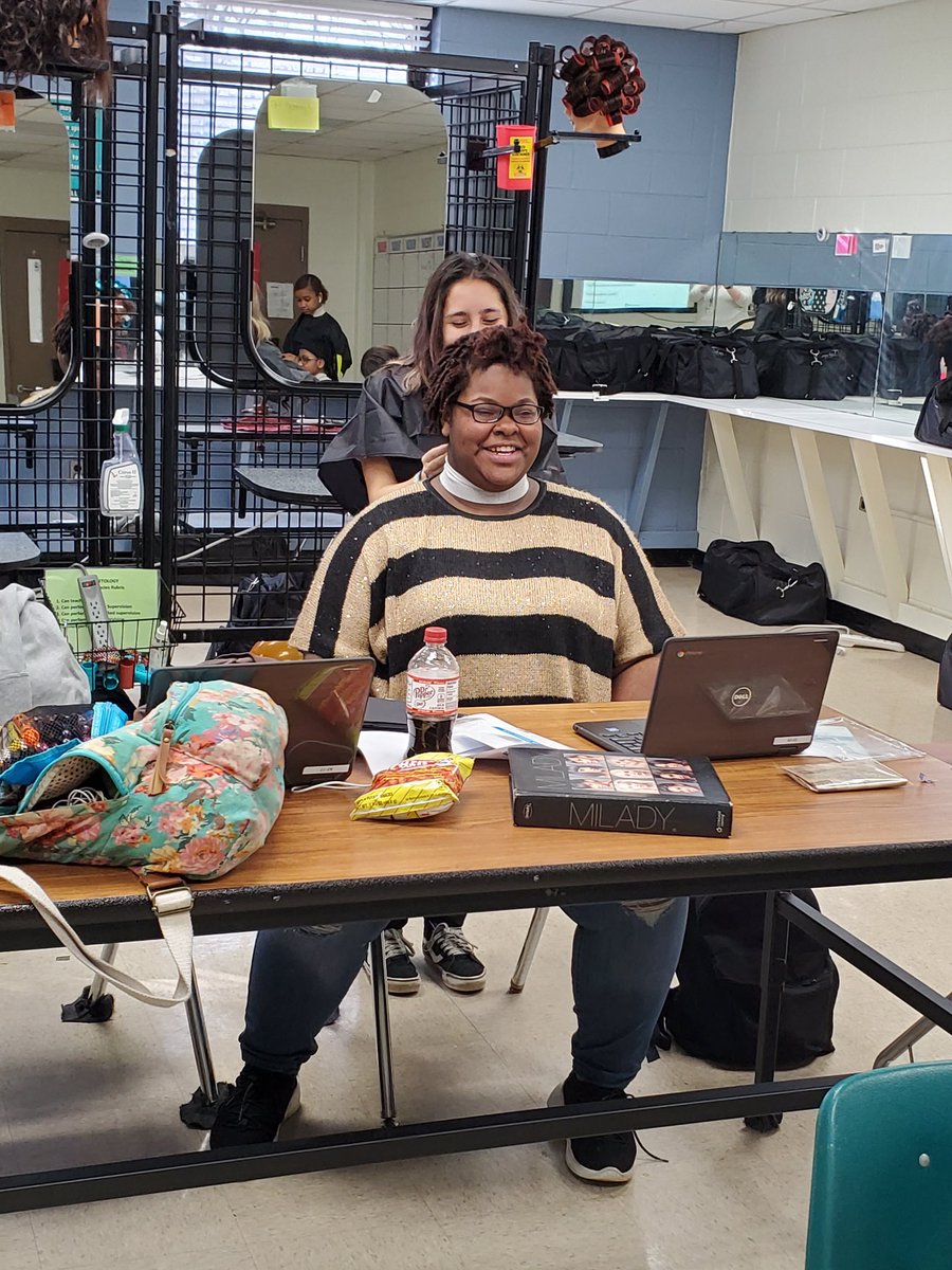 Color_Me_Crazee's tweet photo. Today the students practiced their draping. @NewCTE #BoldlyGoing https://t.co/LS36hzj6pY