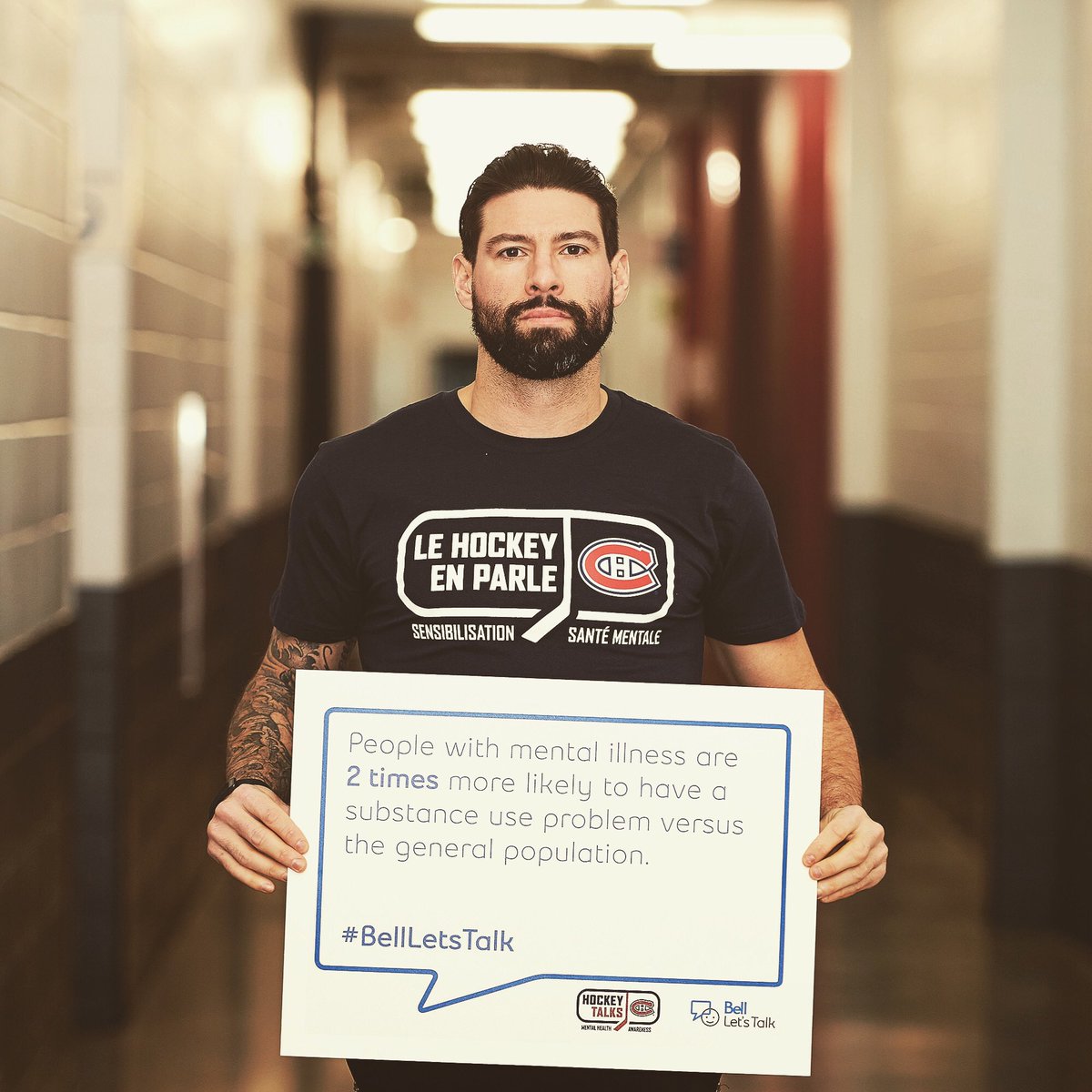 A lot of people struggle opening up, and there are days when I still do, but I’m glad and lucky to have a platform to share about my own personal battle with addiction and help others feel less alone in the process.
Happy #BellLetsTalk Day! Let’s keep the conversation going.