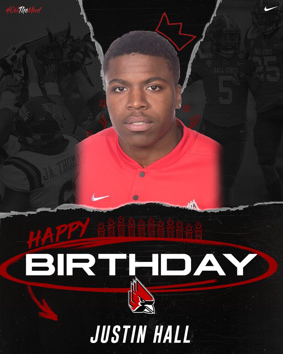 BallStateFB's tweet photo. Help us wish a Happy Birthday to Junior Wide Receiver, Justin Hall (@ferdjvy)! https://t.co/E9FRUbGq1f