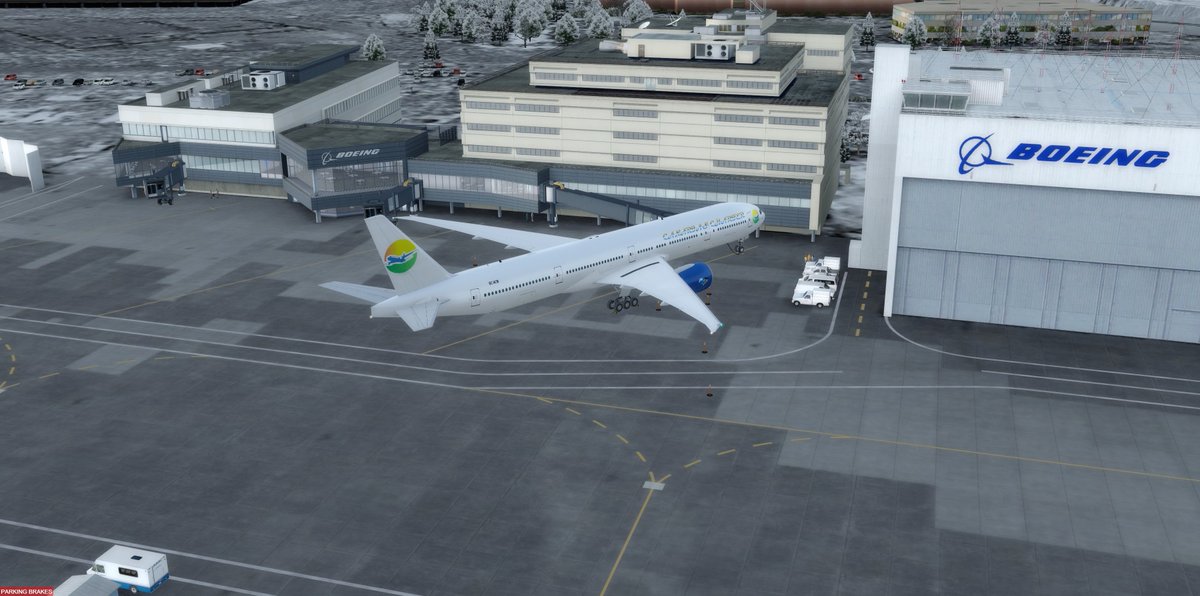 CanariasCharter's tweet photo. Vuelo de entrega de nuestro nuevo 777-300ER  EC-ICB desde Boeing Field a su Base de Tenerife Sur!!. @ndres1981
 #aerolineavirtual #aerolinea_virtual #p3d #simulador #virtual_airline #virtualairline #pilotovirtual #aviones #repaints #liveries #livery #P3D https://t.co/xyomASKCGc