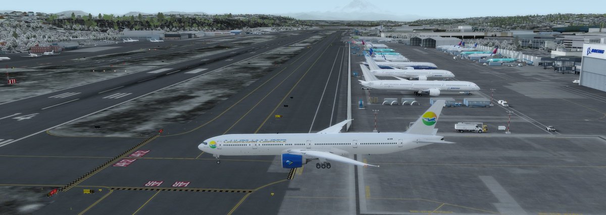 CanariasCharter's tweet photo. Vuelo de entrega de nuestro nuevo 777-300ER  EC-ICB desde Boeing Field a su Base de Tenerife Sur!!. @ndres1981
 #aerolineavirtual #aerolinea_virtual #p3d #simulador #virtual_airline #virtualairline #pilotovirtual #aviones #repaints #liveries #livery #P3D https://t.co/xyomASKCGc