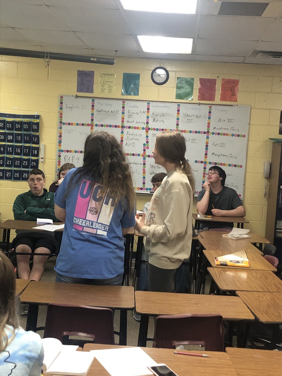Alma_MsDapson's tweet photo. Some pictures of our whoosh activity in Pre-AP English 10. Students wrote and performed their own summaries of Twelfth Night. It was so much fun! #Shakespeare https://t.co/Z1mWHK5zjA