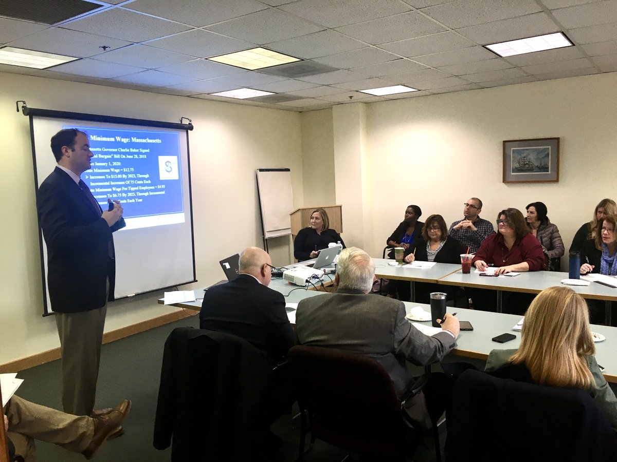 NSChamber's tweet photo. Packed House at the Jan. 29th 'Annual Labor & Employment Law Update' Presented by Matthew Batastini, Schwartz Hannum PC on the new laws affecting Massachusetts Employers. Come and learn and get educated at our HR seminars every month! #mabiz #laborlaw #joinchamber https://t.co/RVVcGr6UAi