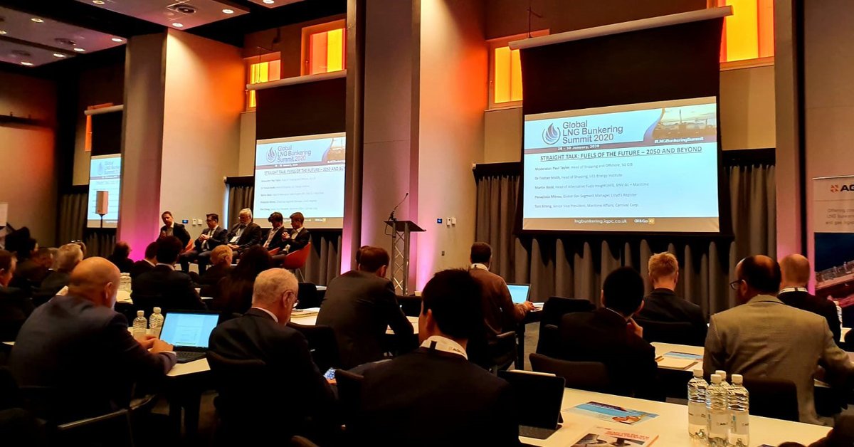 Panayiotis Mitrou, our Global Gas Segment Manager, took part in a panel discussion at the #LNGBunkeringSummit this morning, discussing future fuel options for 2050 and beyond #decarbonisation