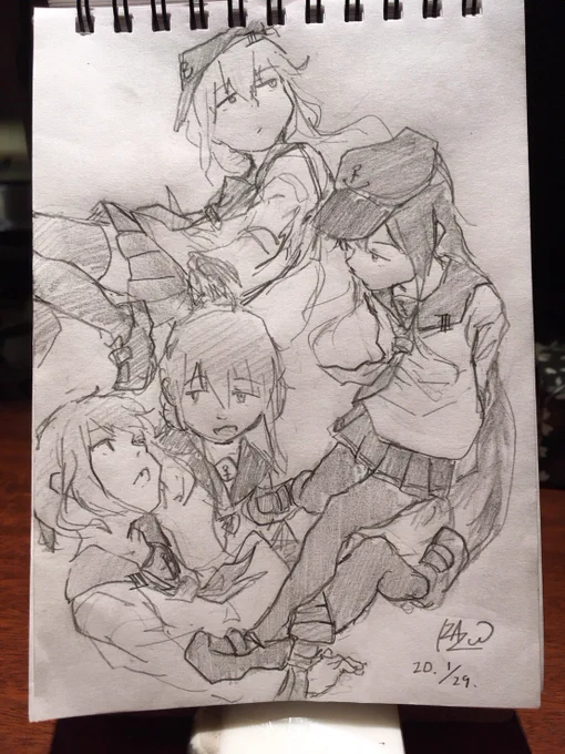 たまにはアナログの落書きでも 