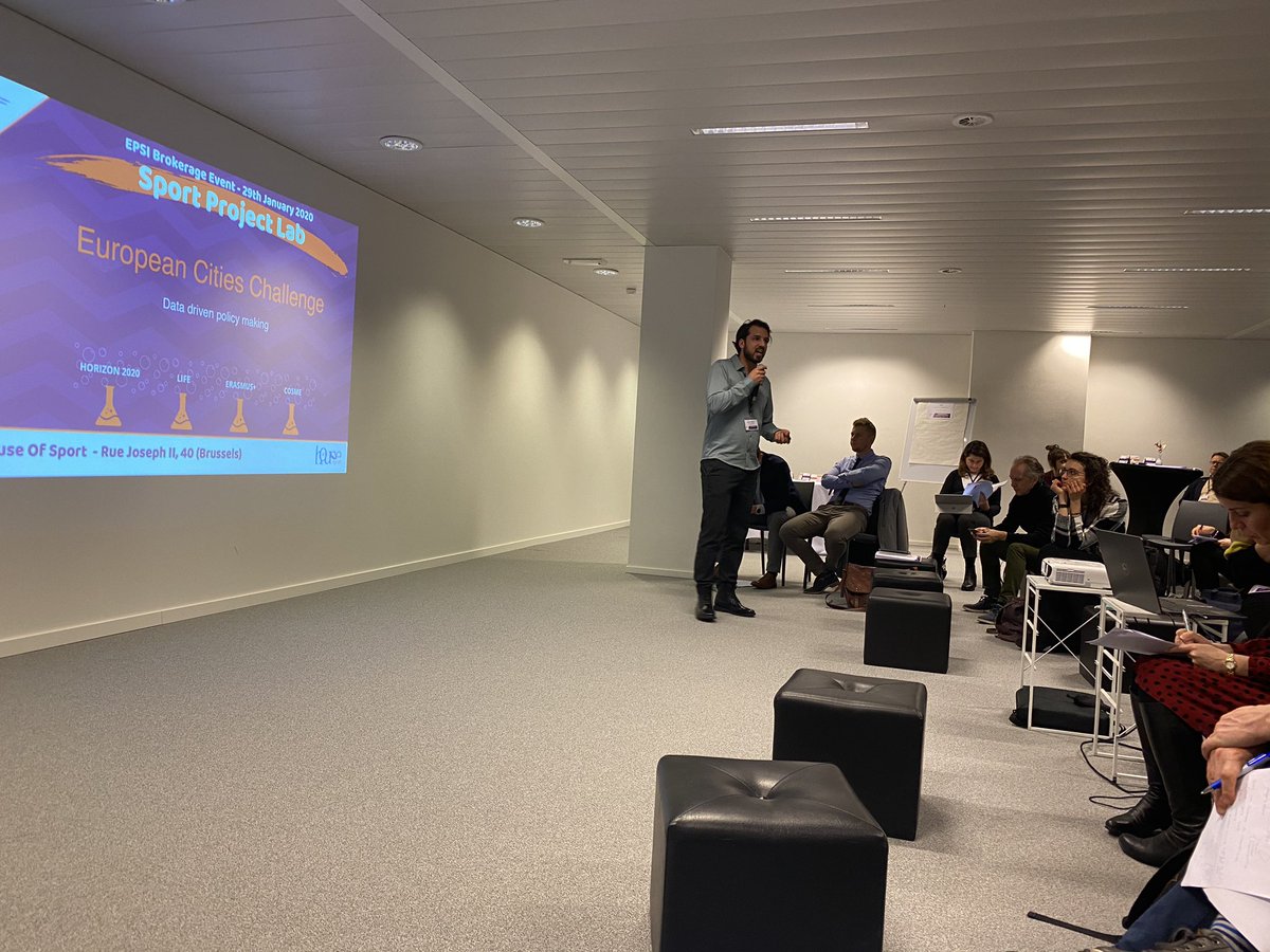 EpsiEU's tweet photo. University Nikola Tesla (Faculty of Sport) and @KineticAnalysis describe their project ideas during our #EPSI Brokerage Event
#SportProjectLab https://t.co/9MiAItAF1D