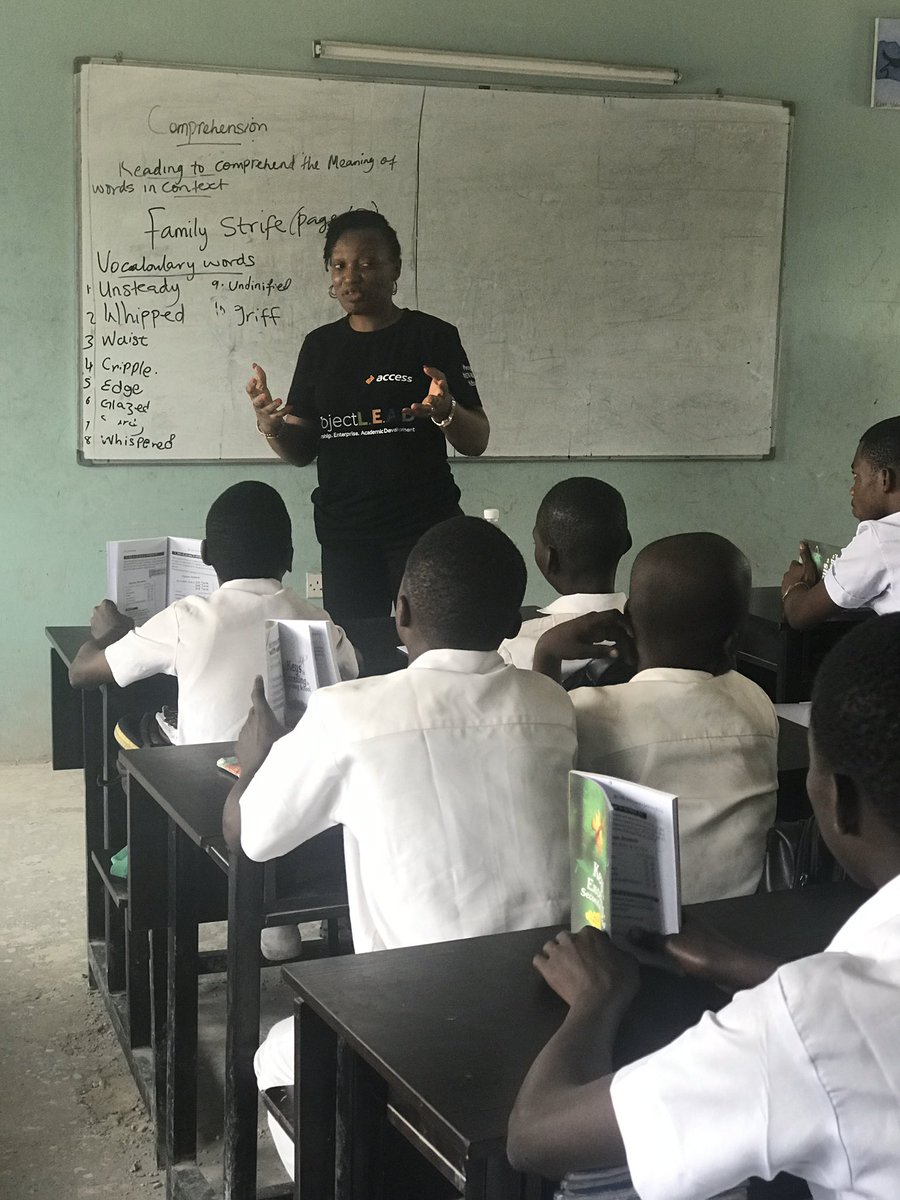 CeeOgbonnaya's tweet photo. Learning about goal setting and time mgt. with the young adults and the Executive Director, Retail Banking - Victor Etuokwu.
#EmployeeVolunteer
#RBDProjectLEAD
#AccessBank
#BeSMART https://t.co/7NCWyLjJcB