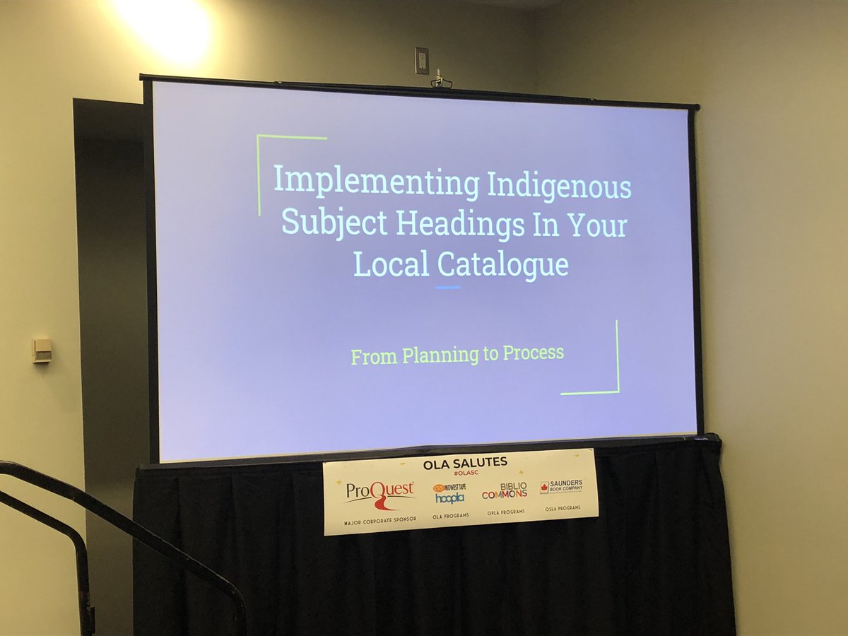 lemthelibrarian's tweet photo. Could not be more excited to attend my tenth #olasc! Love conferences full of librarians - everyone is early and ready for our first session #decolonizelibraries https://t.co/w0p0ZVn8qT