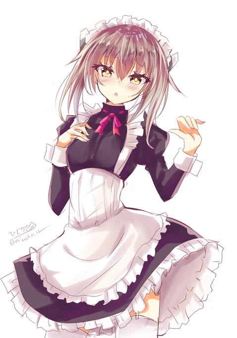 「提督、こういう格好はちょっと…恥ずかしいわ」メイド服大鳳
#艦これ版深夜の真剣お絵描き60分一本勝負
#艦これ版真剣お絵描き60分一本勝負_20200129 