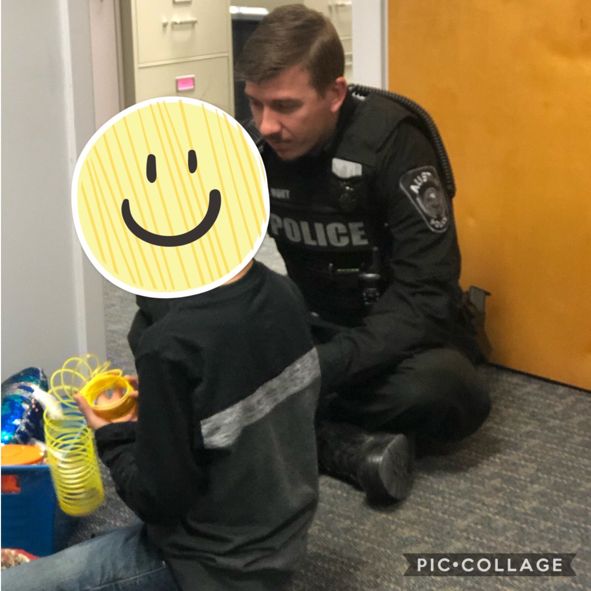 This is what it looks like to have a great, caring, compassionate SRO in your school! #wearescsd1 #sro #hesthebest