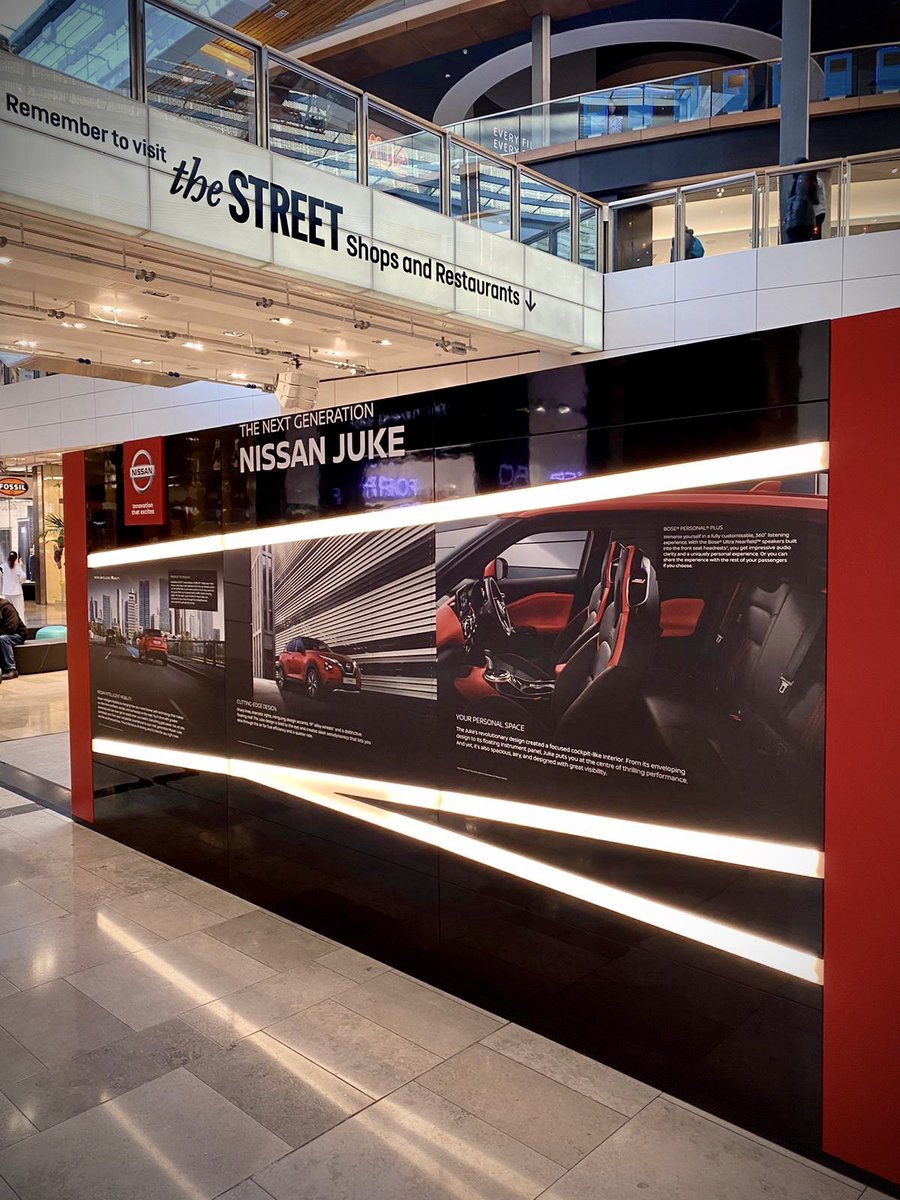 Proud launch of our <a href="/NissanUK/">NissanUK</a> National All-New Nissan Juke Roadshow this week <a href="/westfieldstrat/">Westfield Stratford City</a>. A lot of hard work by our teams and partners, #Juke #Micra and #Qashqai all looking fab, interactive content + holographic display. #eventprofs