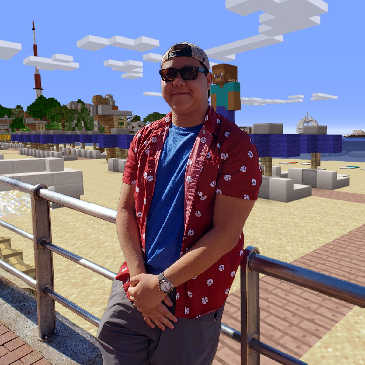 Xoyjaz1's tweet photo. Cant wait for summer! @Matt_S_Chan 
#minecraft #Kloomon https://t.co/1WQDjvYoY8