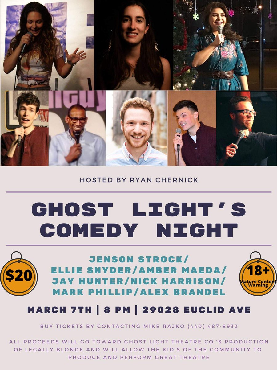 Rajvagers4life's tweet photo. Please consider supporting local theatre by laughing your butts off with these amazing comedians! Contact me for tickets! https://t.co/BROCgYBlY4