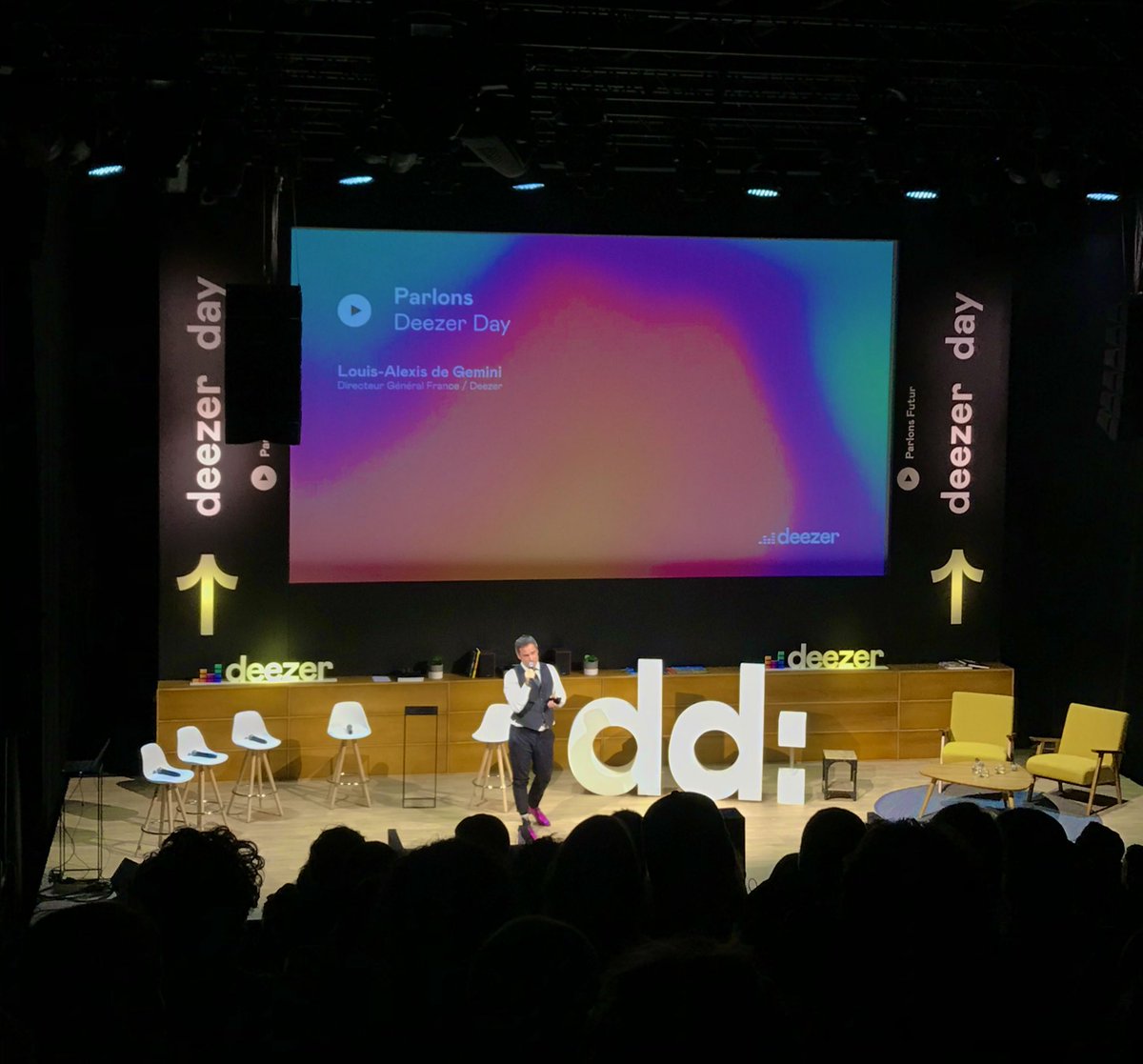 Dcontract_Paris's tweet photo. Très heureux d’avoir accompagné @DeezerFR à la conception du #DeezerDay, format de rencontre nouveau. @AlexisdeGemini -DG France- lance cette après midi de conférences sur le marché du streaming et ses évolutions. https://t.co/pQCfRVyXwv