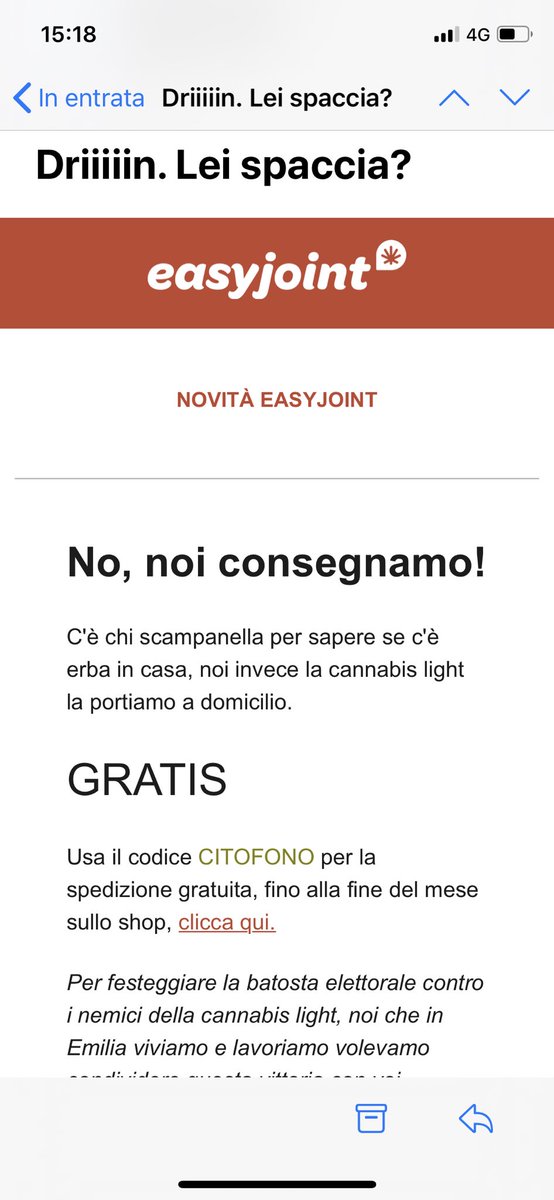 Marketing post elettorale.