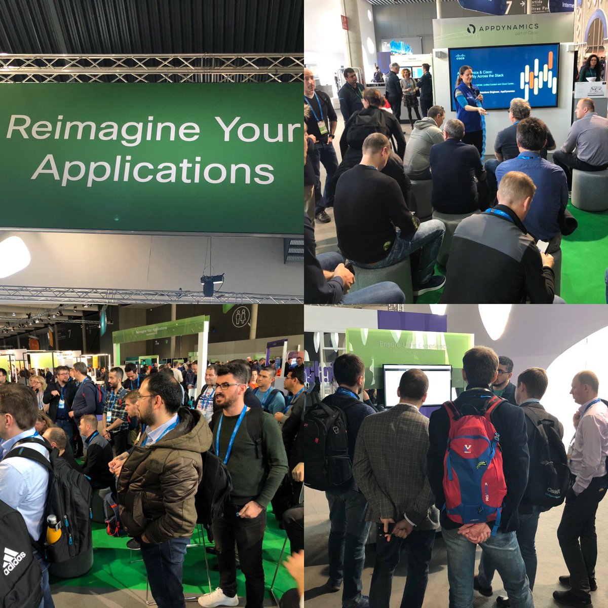 angiemistretta's tweet photo. Another busy day at #CLEUR! If you are here, swing by to learn more about how @AppDynamics can help you Reimagine Your Applications!  We have presentations &amp; demos running all day! #APM #digitalreflex https://t.co/BVp8kxw3Xm