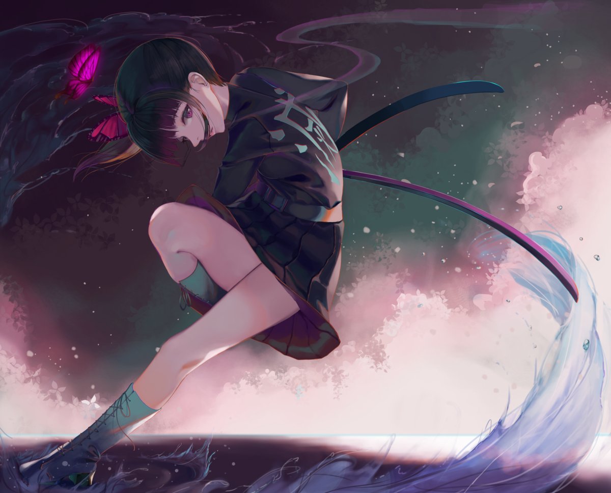 栗花落カナヲ 「#rtで私を有名にしてください
カナヲ大好き 」|Nekobellのイラスト