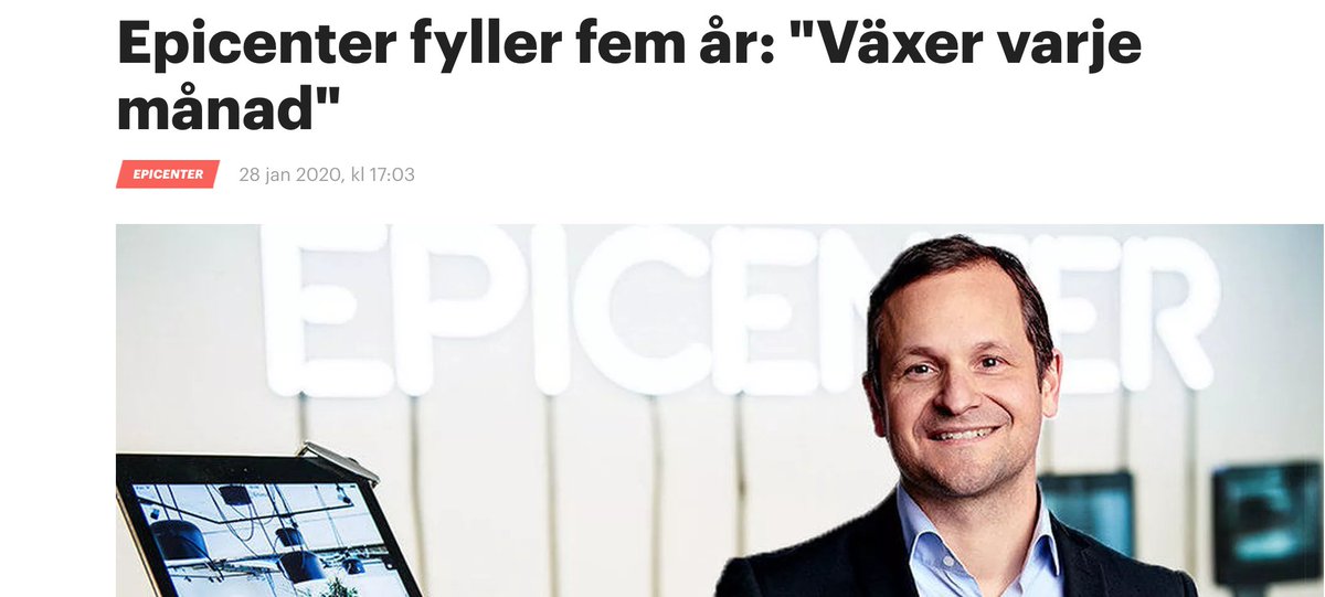 Epicenter Stockholm (@epicentersthlm) on Twitter photo 5 years later - 40 employees, 500 companies and 6000 members. What a journey 🚀
<a href="/pattemesterton/">Patrick Mesterton</a> <a href="/olaahlvarsson/">Ola Ahlvarsson</a> #epicenterstockholm
breakit.se/artikel/23408/… 5 years later - 40 employees, 500 companies and 6000 members. What a journey 🚀
<a href="/pattemesterton/">Patrick Mesterton</a> <a href="/olaahlvarsson/">Ola Ahlvarsson</a> #epicenterstockholm
breakit.se/artikel/23408/…