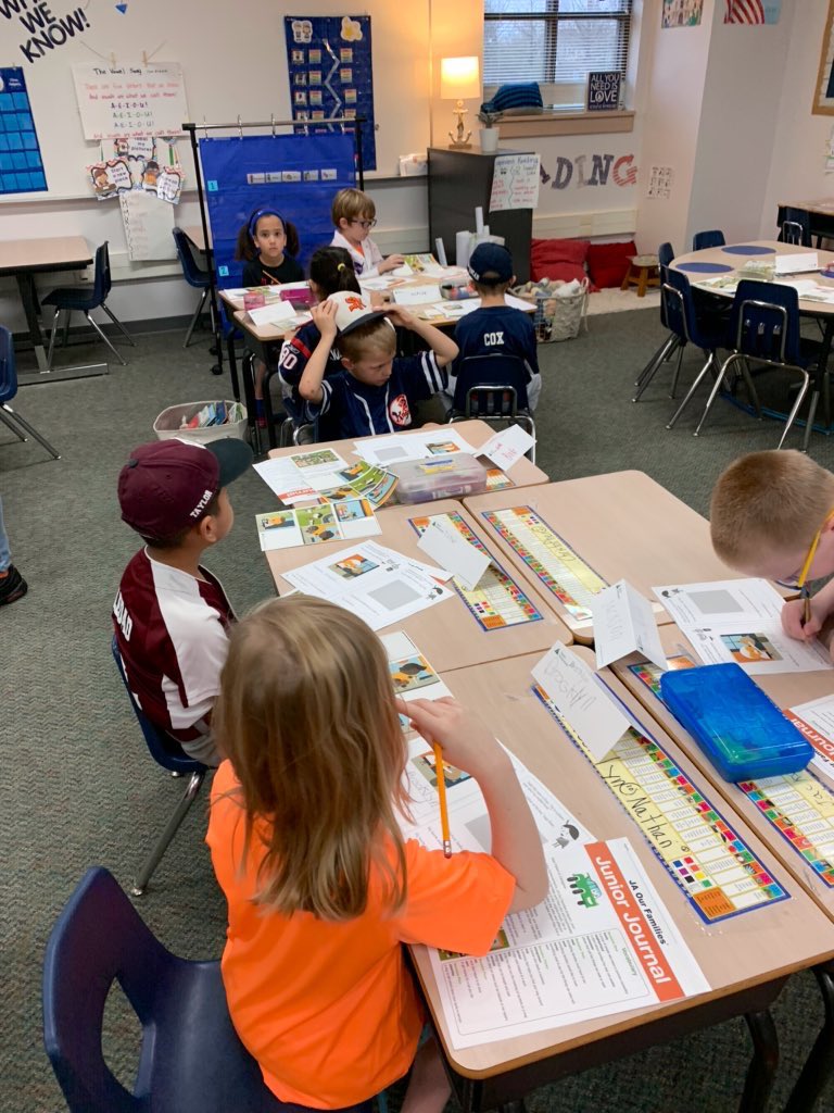 SOEFirstGrade's tweet photo. Thank you to the high schoolers who donated their time to make JA Day a success!! https://t.co/CbzffEJwNe