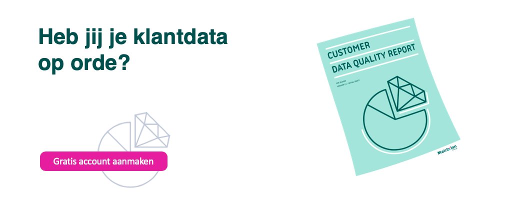 Matrixian_'s tweet photo. Heb jij je klantdata op orde? Of zou het nog veel beter kunnen? Vraag een klantdata analyse aan en je weet precies waar je staat met de data hygiene.
https://t.co/QHt9hiDJPA
#DataKwaliteit #Datavalidatie #Klanten #Data #Analyse https://t.co/VqggxQIf5O